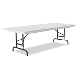 Correll® Adjustable Folding Tables, Rectangular, 60" x 30" x 22" to 32", Gray Top, Black Legs, 4/Pallet, Ships in 4-6 Business Days (CRLRA3060234P) Each