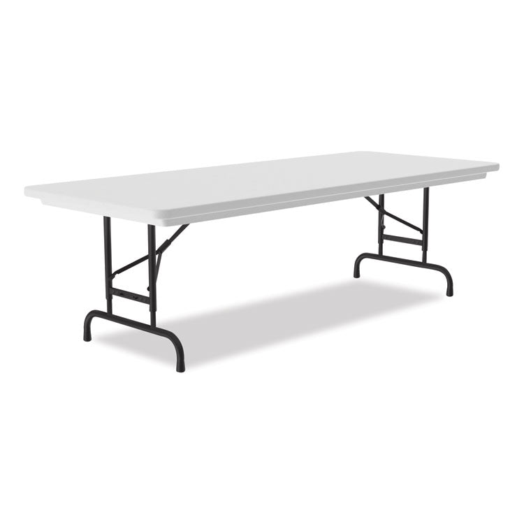 Correll® Adjustable Folding Tables, Rectangular, 60" x 30" x 22" to 32", Gray Top, Black Legs, 4/Pallet, Ships in 4-6 Business Days (CRLRA3060234P) Each