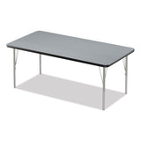 Correll® Adjustable Activity Table, Rectangular, 60" x 30" x 19" to 29", Granite Top, Black Legs, 4/Pallet, Ships in 4-6 Business Days (CRL3060TF15954P) Each