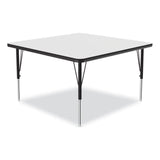 Correll® Markerboard Activity Tables, Square, 48" x 48" x 19" to 29", White Top, Black Legs, 4/Pallet, Ships in 4-6 Business Days (CRL4848DE80954P) Each