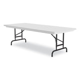 Correll® Adjustable Folding Tables, Rectangular, 72" x 30" x 22" to 32", Gray Top, Black Legs, 4/Pallet, Ships in 4-6 Business Days (CRLRA3072234P) Each