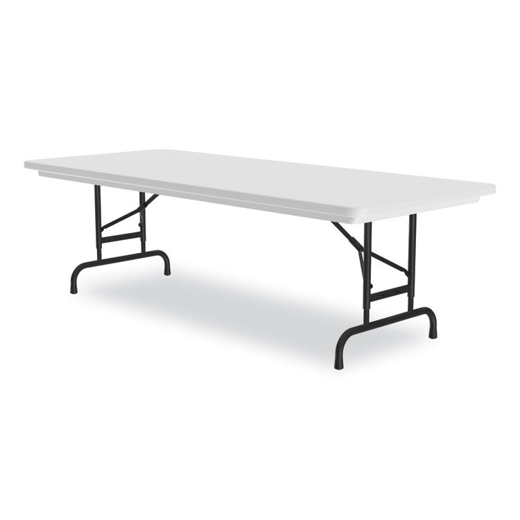 Correll® Adjustable Folding Tables, Rectangular, 72" x 30" x 22" to 32", Gray Top, Black Legs, 4/Pallet, Ships in 4-6 Business Days (CRLRA3072234P) Each