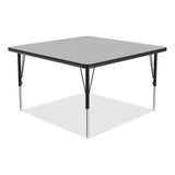 Correll® Adjustable Activity Tables, Square, 48" x 48" x 19" to 29", Gray Top, Black Legs, 4/Pallet, Ships in 4-6 Business Days (CRL4848TF1595K4) Each