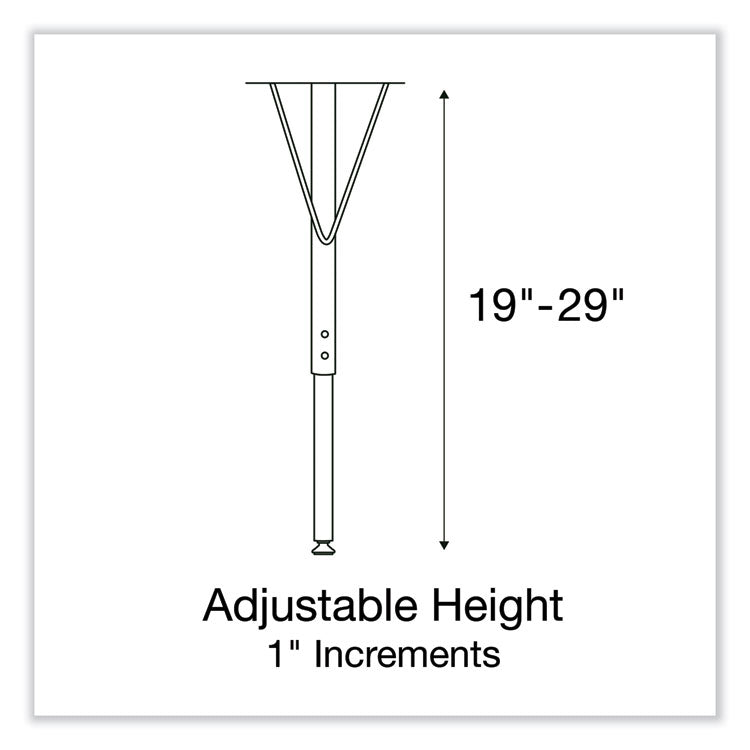 Correll® Adjustable Activity Tables, Kidney Shaped, 72" x 48" x 19" to 29", Gray Top, Black Legs, 4/Pallet, Ships in 4-6 Business Days (CRL4872TF1595K4) Each