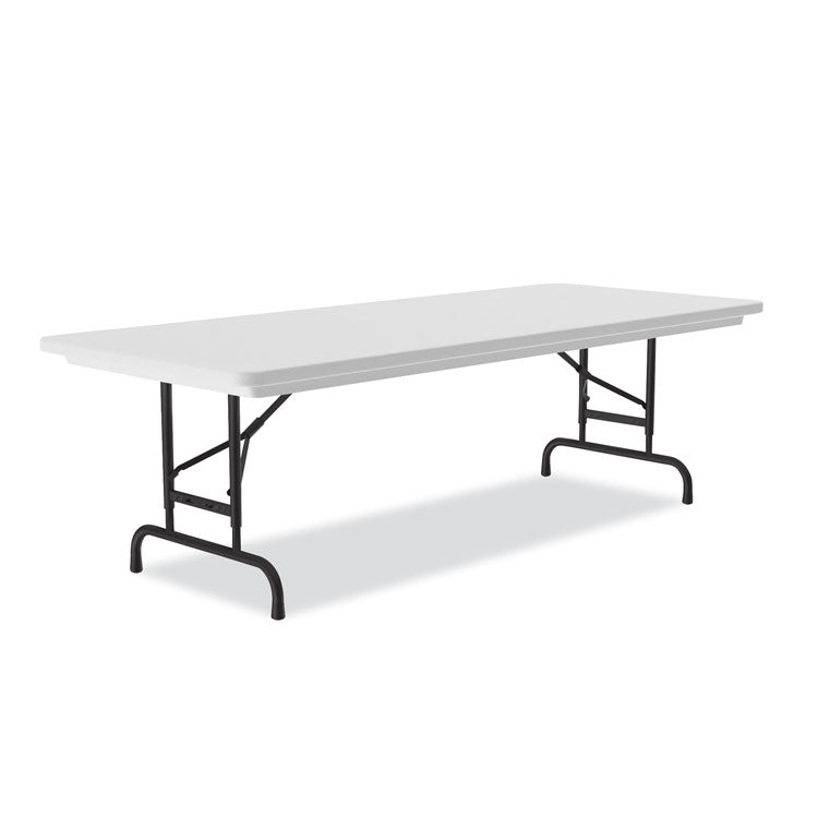 Correll® Adjustable Folding Tables, Rectangular, 72" x 30" x 22" to 32", Gray Top, Black Legs, 4/Pallet, Ships in 4-6 Business Days (CRLRA3072234P) Each