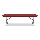 Correll® Adjustable Folding Tables, Rectangular, 60" x 30" x 22" to 32", Red Top, Black Legs, 4/Pallet, Ships in 4-6 Business Days (CRLRA3060254P) Each