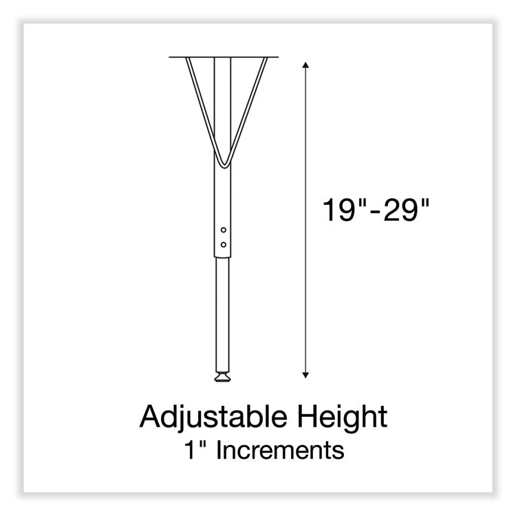 Correll® Adjustable Activity Tables, Square, 48" x 48" x 19" to 29", Medium Oak Top, Silver Legs, 4/Pallet, Ships in 4-6 Business Days (CRL4848TF06954P) Each