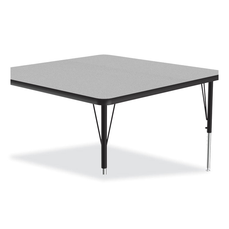 Correll® Adjustable Activity Tables, Square, 48" x 48" x 19" to 29", Gray Top, Black Legs, 4/Pallet, Ships in 4-6 Business Days (CRL4848TF1595K4) Each