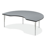 Correll® Adjustable Activity Tables, Kidney Shaped, 72" x 48" x 19" to 29", Gray Top, Gray Legs, 4/Pallet, Ships in 4-6 Business Days (CRL4872TF15954P) Each