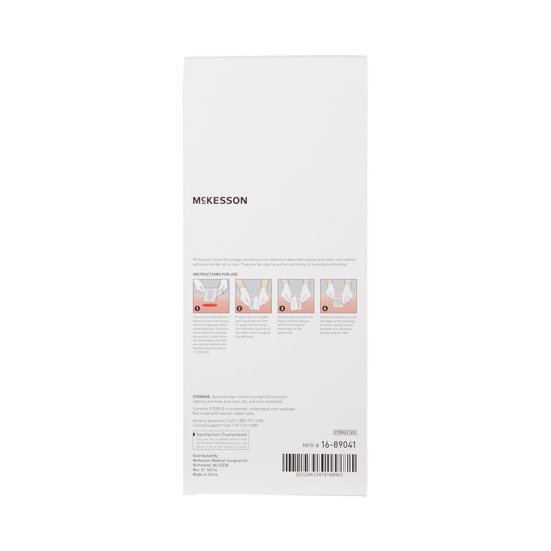 McKesson Island Dressing 4 X 10 Inch Rectangle Sterile (488925_EA) 1/EA