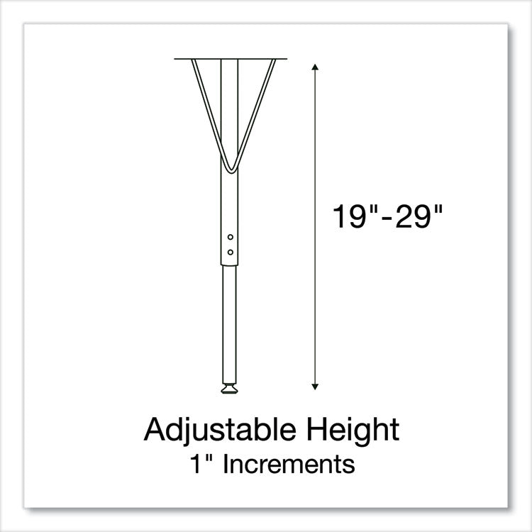 Correll® Markerboard Activity Table, Kidney Shape, 72" x 48" x 19" to 29", White Top, Black Legs, 4/Pallet, Ships in 4-6 Business Days (CRL4872DE80954P) Each