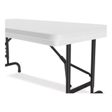 Correll® Adjustable Folding Table, Rectangular, 48" x 24" x 22" to 32", Gray Top, Black Legs, 4/Pallet, Ships in 4-6 Business Days (CRLRA2448234P) Each