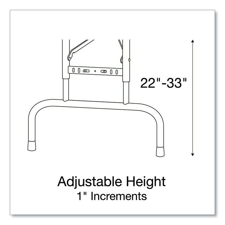 Correll® Adjustable Folding Table, Rectangular, 48" x 24" x 22" to 32", Blue Top, Black Legs, 4/Pallet, Ships in 4-6 Business Days (CRLRA2448274P) Each