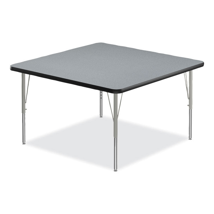 Correll® Adjustable Activity Tables, Square, 48" x 48" x 19" to 29", Gray Top, Silver Legs, 4/Pallet, Ships in 4-6 Business Days (CRL4848TF15954P) Each