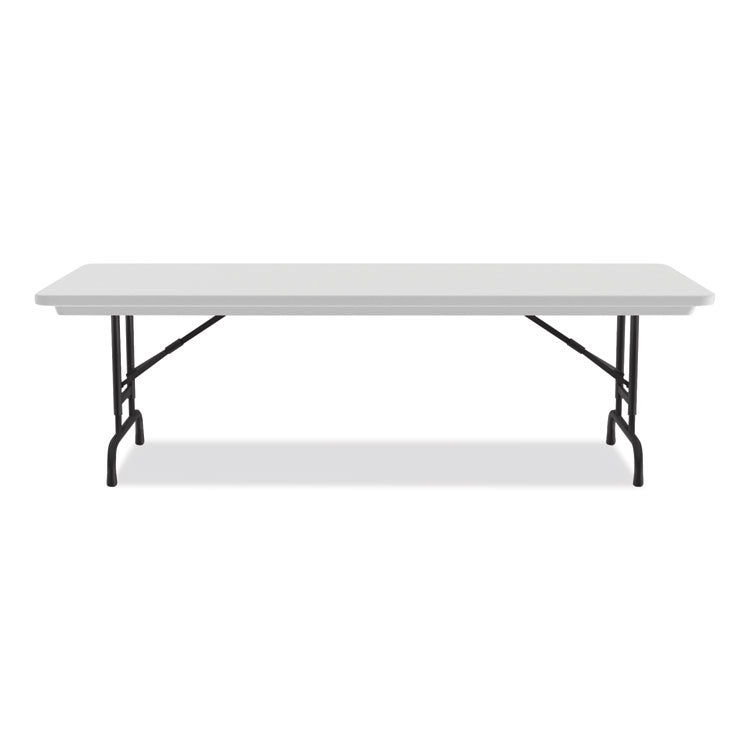 Correll® Adjustable Folding Tables, Rectangular, 72" x 30" x 22" to 32", Gray Top, Black Legs, 4/Pallet, Ships in 4-6 Business Days (CRLRA3072234P) Each