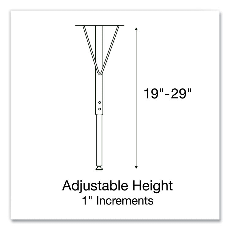 Correll® Adjustable Activity Tables, Square, 48" x 48" x 19" to 29", Gray Top, Silver Legs, 4/Pallet, Ships in 4-6 Business Days (CRL4848TF15954P) Each