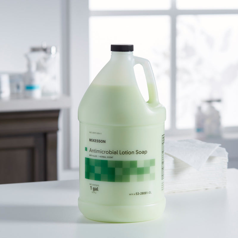 McKesson Antimicrobial Soap Lotion 1 gal. Jug Herbal Scent (937911_EA) 1/EA