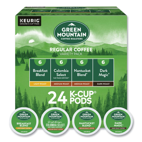 Green Mountain Coffee® Regular Variety Pack Coffee K-Cups, Assorted Flavors, 24/Box (GMT9974) Box of 24