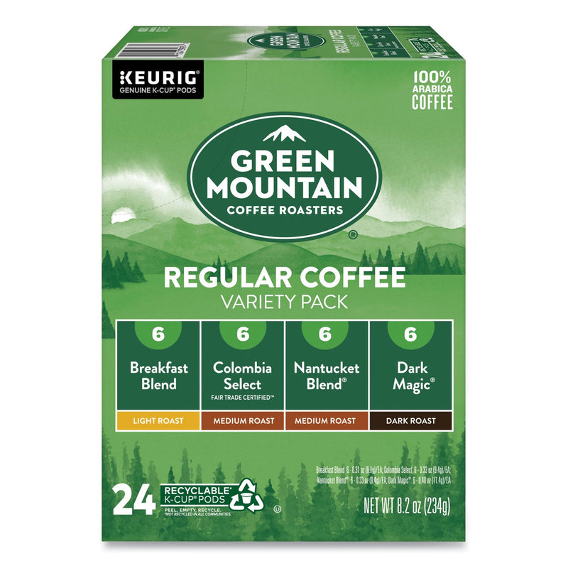 Green Mountain Coffee® Regular Variety Pack Coffee K-Cups, Assorted Flavors, 24/Box (GMT9974) Box of 24