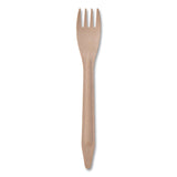 Eco-Products® Wood Cutlery, Fork, Natural, 500/Carton (ECOEPS212W)