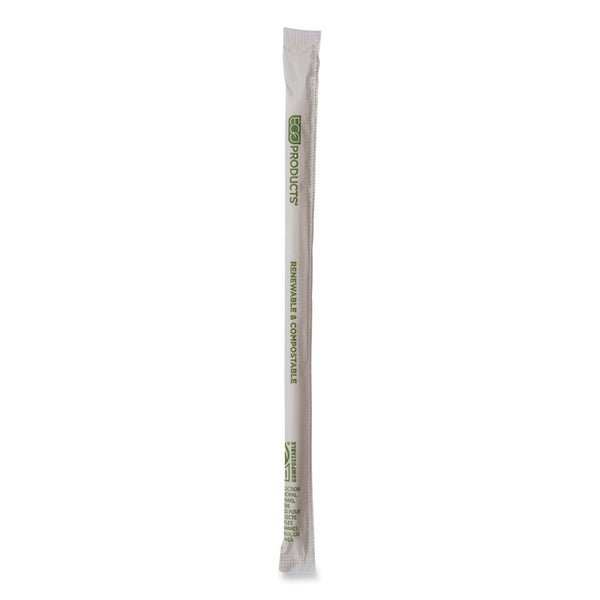 Eco-Products® Renewable and Compostable PHA Straws, 10.25", Natural White, 1,250/Carton (ECOEPSTPHA1025) Case of 1250