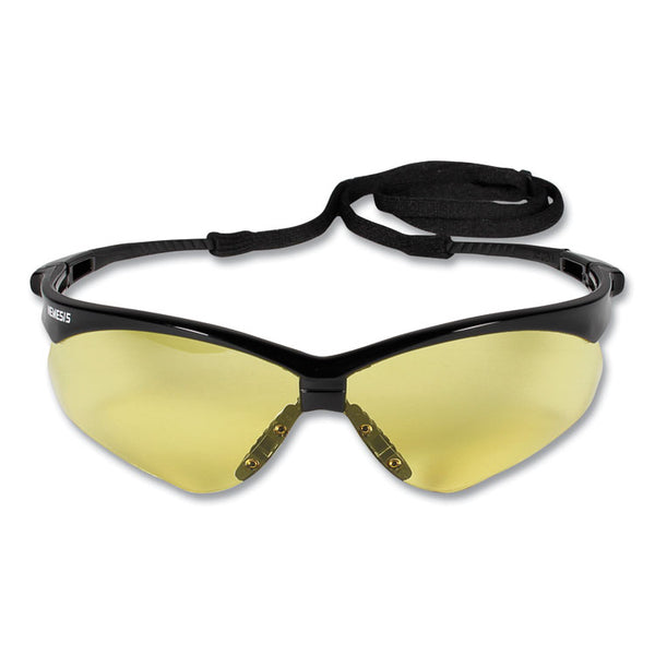 KleenGuard™ Nemesis Safety Glasses, Black Frame, Amber Lens (KCC25659) 1 Pair