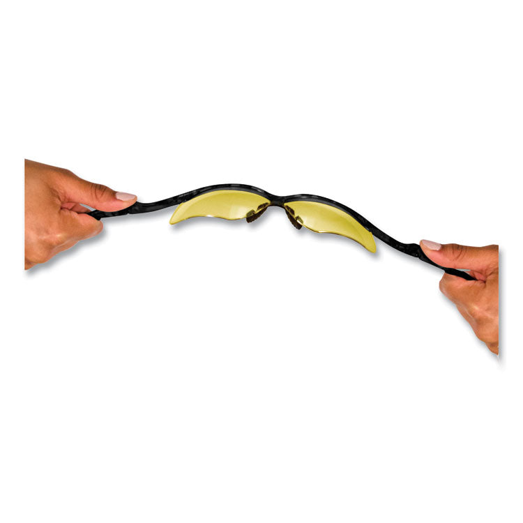 KleenGuard™ Nemesis Safety Glasses, Black Frame, Amber Lens (KCC25659) 1 Pair