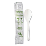 World Centric® TPLA Compostable Cutlery, Soup Spoon, White, 750/Carton (WORSOPSI) Case of 750