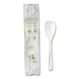 World Centric® TPLA Compostable Cutlery, Spork, White, 750/Carton (WORRKPSI)