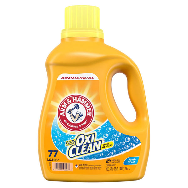 Arm & Hammer™ OxiClean Concentrated Liquid Laundry Detergent, Fresh, 100.5 oz Bottle, 4/Carton (CDC3320050027)