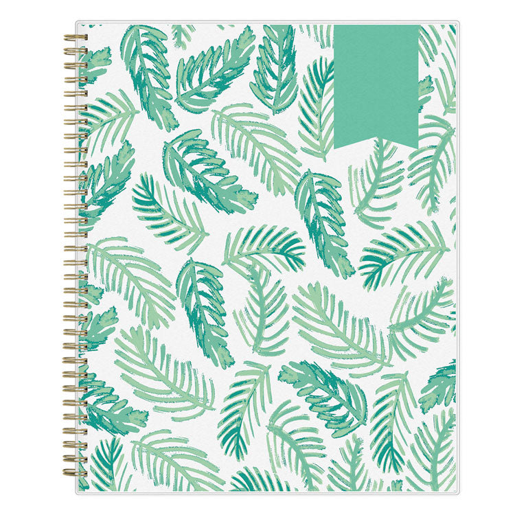 Day Designer Academic Year Weekly/Monthly Frosted Planner, Palms Artwork, 11 x 8.5, 12-Month (July to June): 2024 to 2025 (BLS137891)