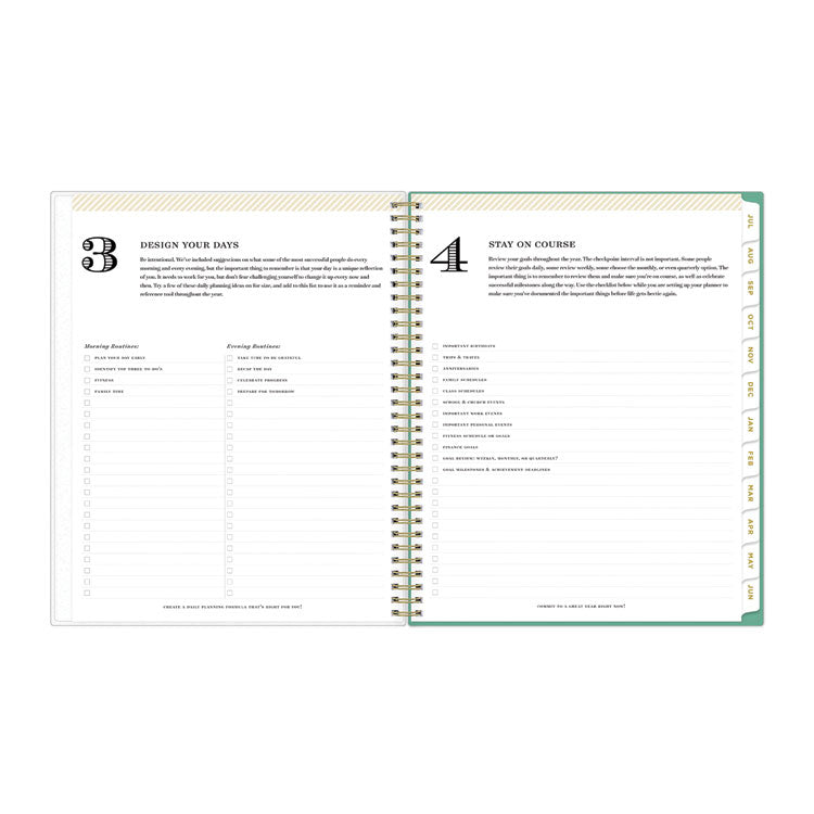 Day Designer Academic Year Weekly/Monthly Frosted Planner, Palms Artwork, 11 x 8.5, 12-Month (July to June): 2024 to 2025 (BLS137891)