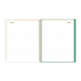 Day Designer Academic Year Weekly/Monthly Frosted Planner, Palms Artwork, 11 x 8.5, 12-Month (July to June): 2024 to 2025 (BLS137891)