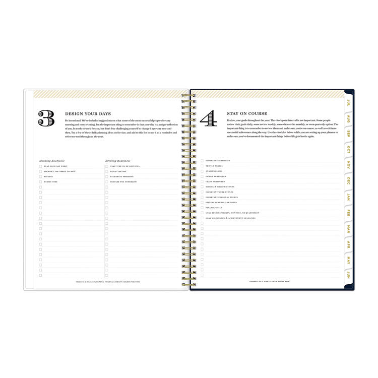 Day Designer Peyton Create-Your-Own Cover Weekly/Monthly Planner, Floral, 11 x 8.5, Navy, 12-Month (July to June): 2024-2025 (BLS107924) Each