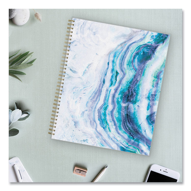Blue Sky® Gemma Academic Year Weekly/Monthly Planner, Geode Artwork, 11 x 8.5, Blue/Purple Cover, 12-Month (July to June): 2025 to 2026 (BLS118177) Each