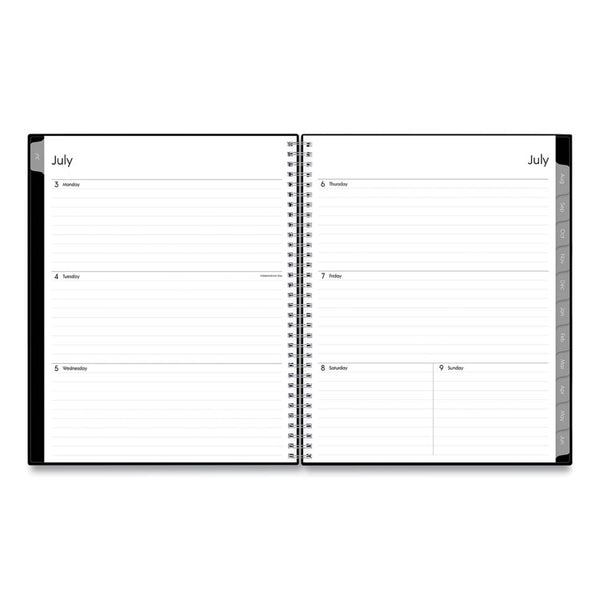 Enterprise Academic Weekly/Monthly Planner, 11 x 8.5, Black Cover, 12-Month (July to June): 2024 to 2025 (BLS130609) Each