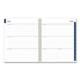 Blue Sky® Gemma Academic Year Weekly/Monthly Planner, Geode Artwork, 11 x 8.5, Blue/Purple Cover, 12-Month (July to June): 2025 to 2026 (BLS118177) Each