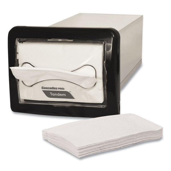 Cascades PRO Tandem In-Counter Interfold Napkin Dispenser, 8.63 x 18 x 6.5, Black (CSDC450)