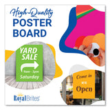 Royal Brites Premium Coated Poster Board, 11" x 14", Assorted Neon Colors, 5/Pack (GEO23500S) Pack of 5