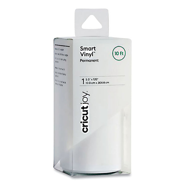 Cricut® Joy Permanent Smart Vinyl for Assorted Surfaces, 5.5 x 120, White (CCU2007353)
