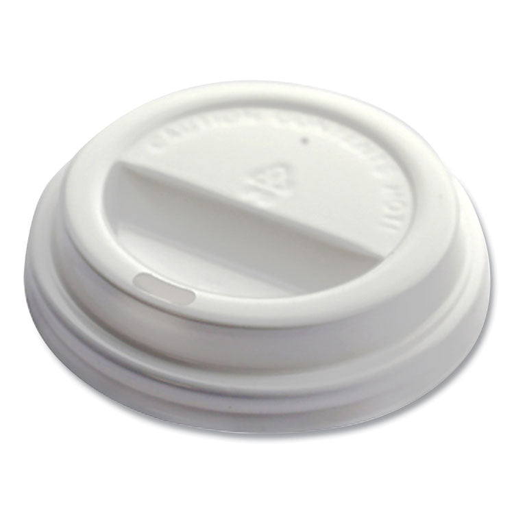 Emerald™ Universal Sip Through Plastic Hot Cup Lid, Fits All Sizes, White, 50/Pack, 20 Packs/Carton (DFDPME01034) Case of 20