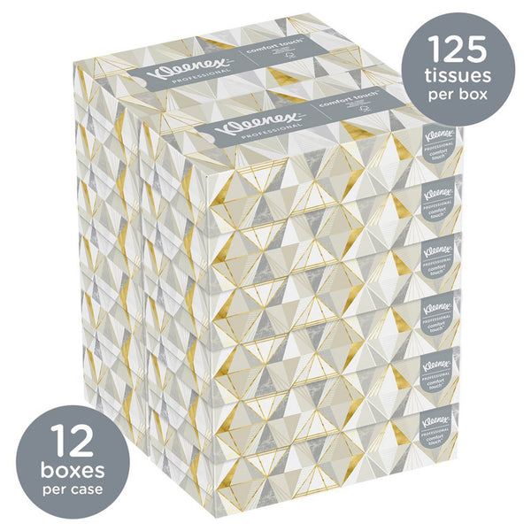 Kleenex® Facial Tissue White 8-2/5 X 8-3/5 Inch 125 Count (456014_BX) 1/BX