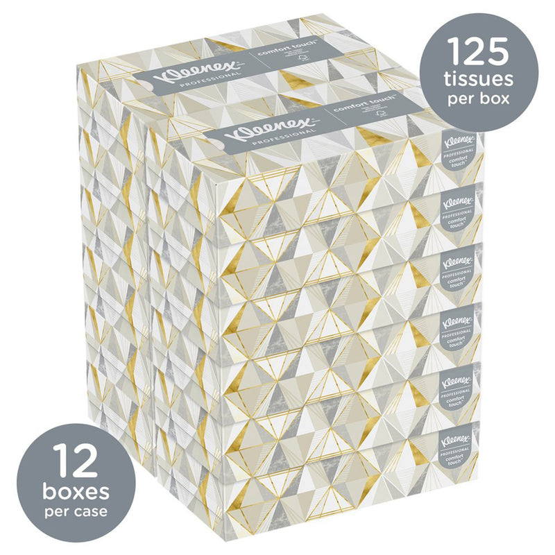 Kleenex® Facial Tissue White 8-2/5 X 8-3/5 Inch 125 Count (456014_BX) 1/BX