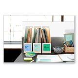 Post-it® Notes Super Sticky 100% Recycled Paper Super Sticky Notes, Unruled, 3" x 3", Assorted Oasis Colors, 70 Sheets/Pad, 12 Pads/Pack (MMM654R12SST) Pack of 12