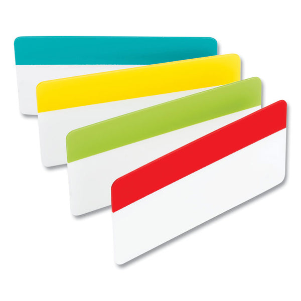 Post-it® Tabs Solid Color Tabs, 1/3-Cut, Assorted Colors, 3" Wide, 24/Pack (MMM686ALYR3IN) Pack of 24