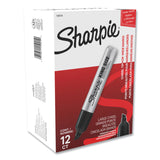 Sharpie® King Size Permanent Marker, Broad Chisel Tip, Black, Dozen (SAN15001A)