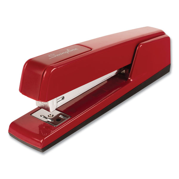 Swingline® 747 Classic Full Strip Stapler, 30-Sheet Capacity, Lipstick Red (SWI74718)