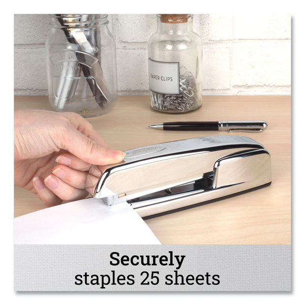 Swingline® 747 Business Full Strip Desk Stapler, 30-Sheet Capacity, Polished Chrome (SWI74720)