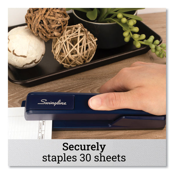 Swingline® 747 Classic Full Strip Stapler, 30-Sheet Capacity, Royal Blue (SWI74724)