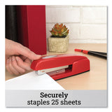 Swingline® 747 Business Full Strip Desk Stapler, 30-Sheet Capacity, Rio Red (SWI74736)